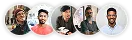 Overlapping avatars representing the developer community