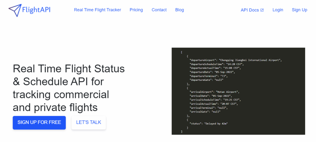 Flight Status & Schedule API
