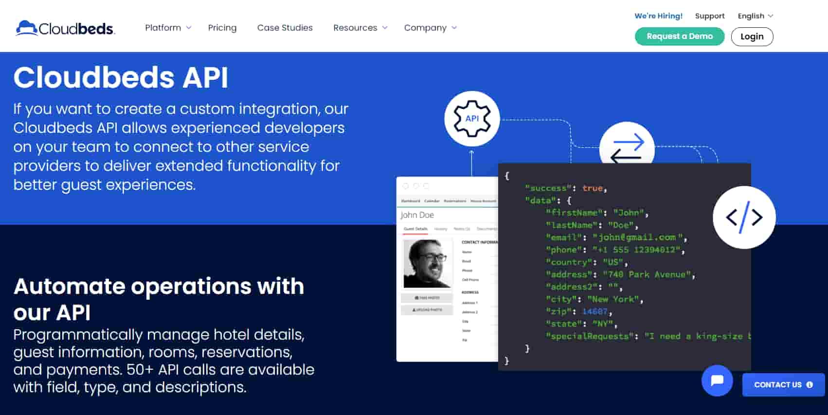 Cloudbeds hotel booking API
